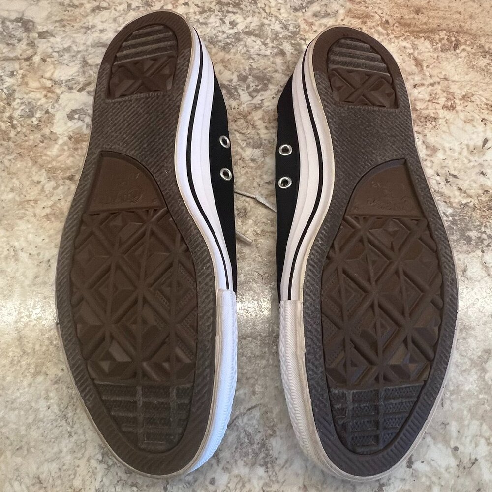 Black Low-top Converse All Star sneakers Womens Size 10.5 - Picture 5 of 7